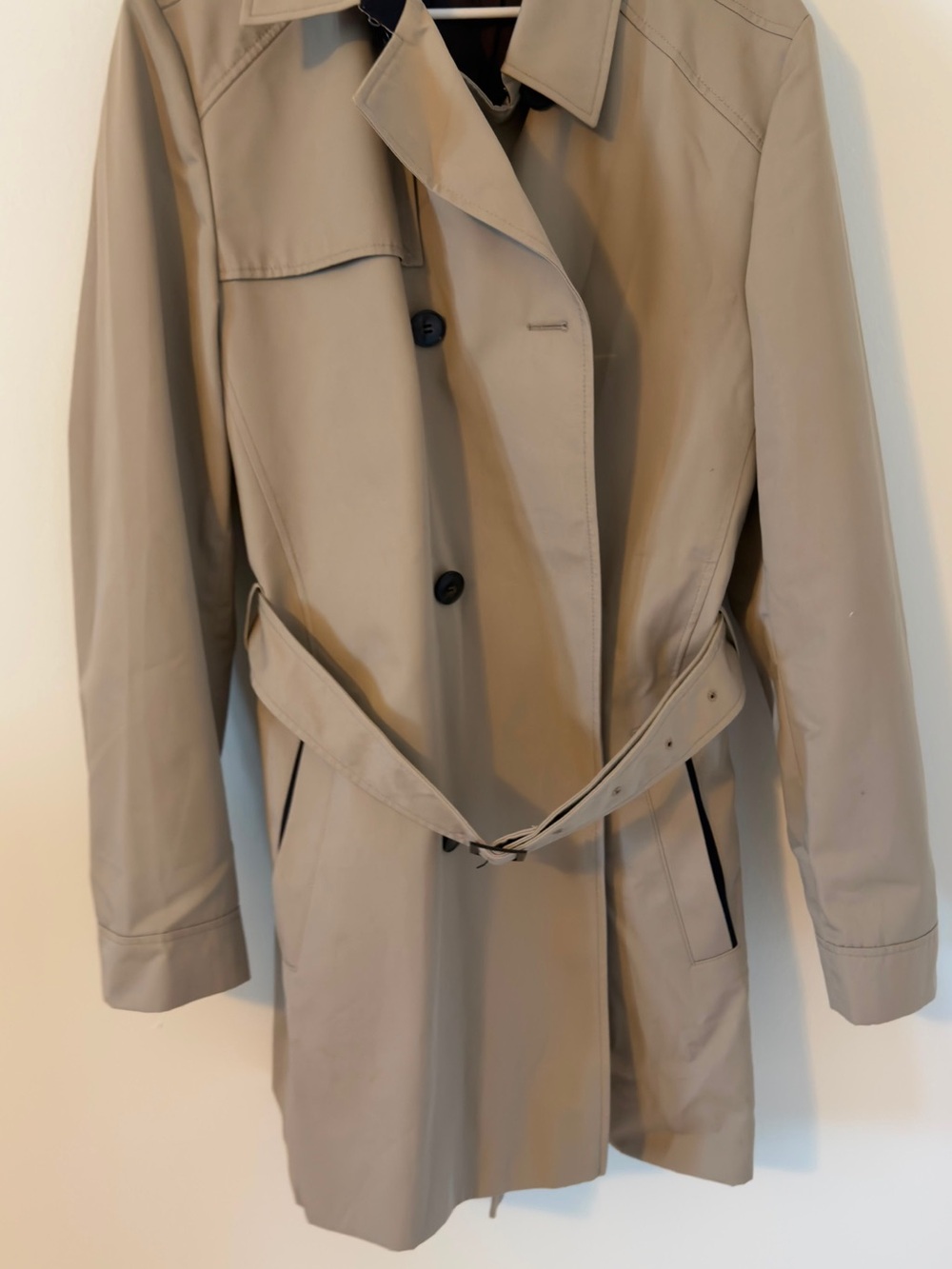 Hugo Boss Beige Trench Coat with Belt
